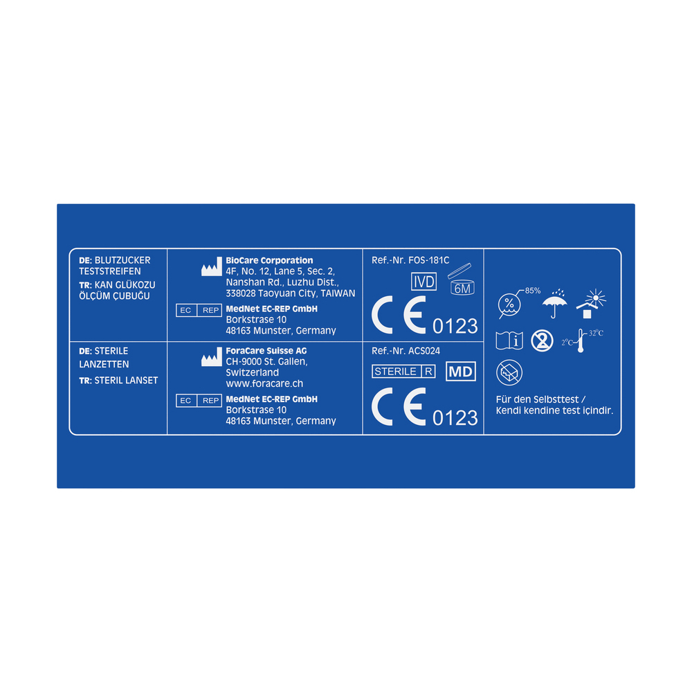 TESTAmed Glucocheck ADVANCE  1 Packung Kombipackung