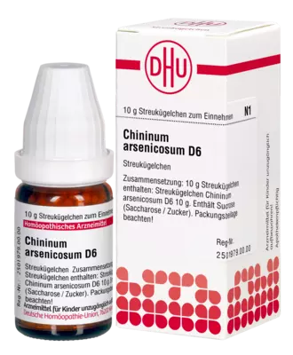 CHININUM ARSENICOSUM D 6 Globuli 10 g Globuli