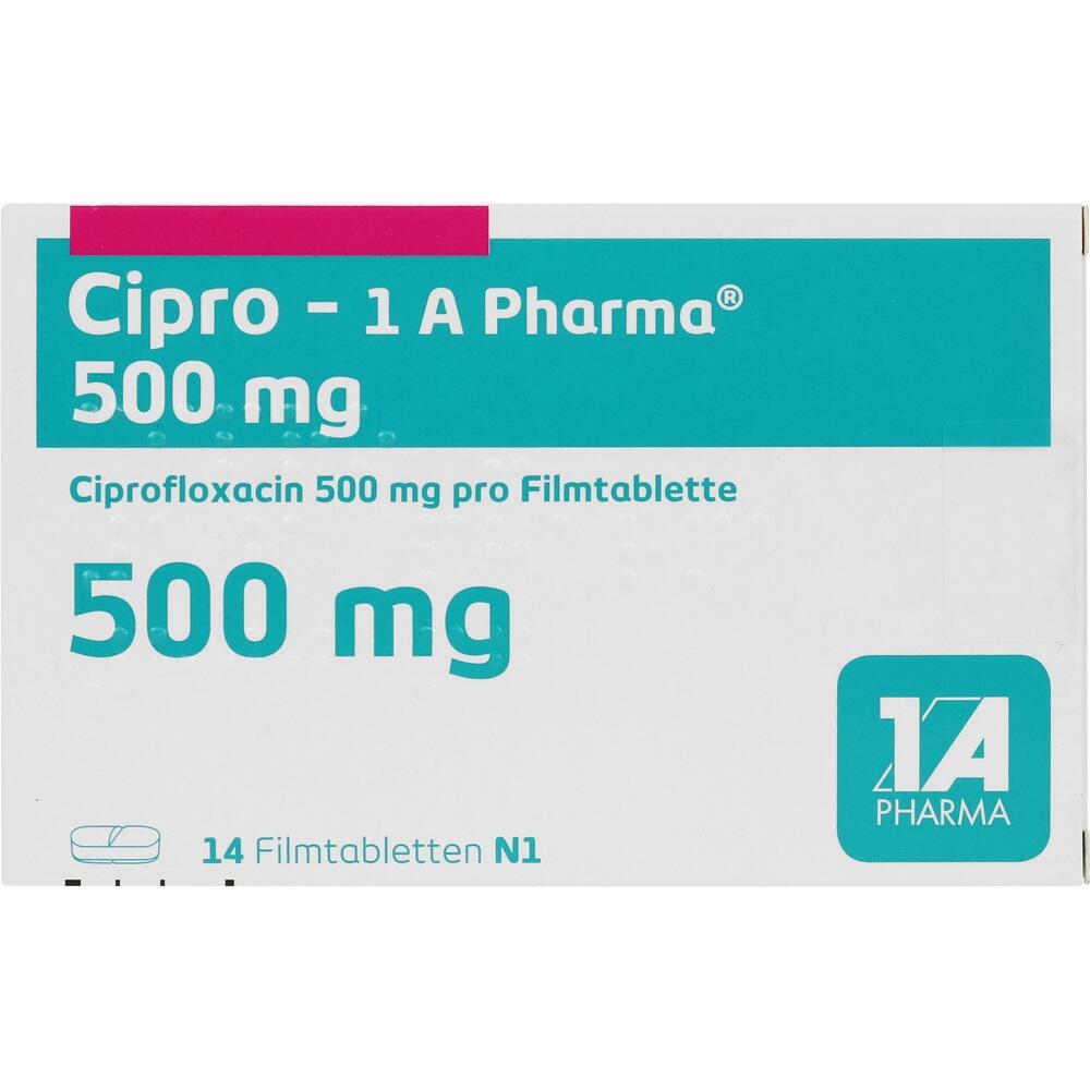 Cipro-1 A Pharma 500mg 14 St Filmtabletten