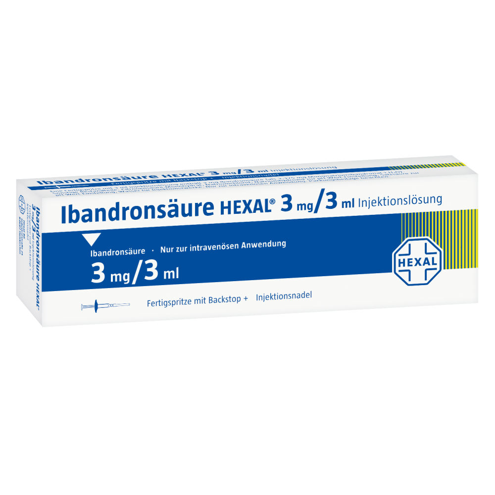 IBANDRONSÄURE HEXAL 3 mg/3 ml Fertigspritze 1 St Injektionslösung