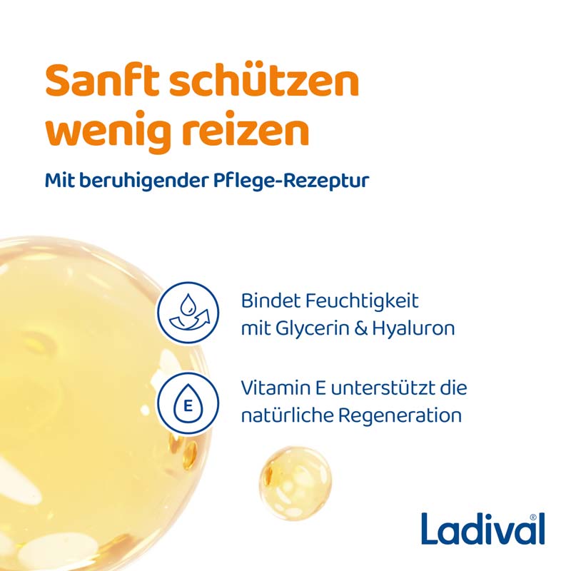 Ladvial Empfindliche & Normale Haut Sonnenschutz-Lotion LSF 50+: Sonnencreme für den Körper, spendet Feuchtigkeit, wasserfest, mit 4-fach Zellschutz, 200ml