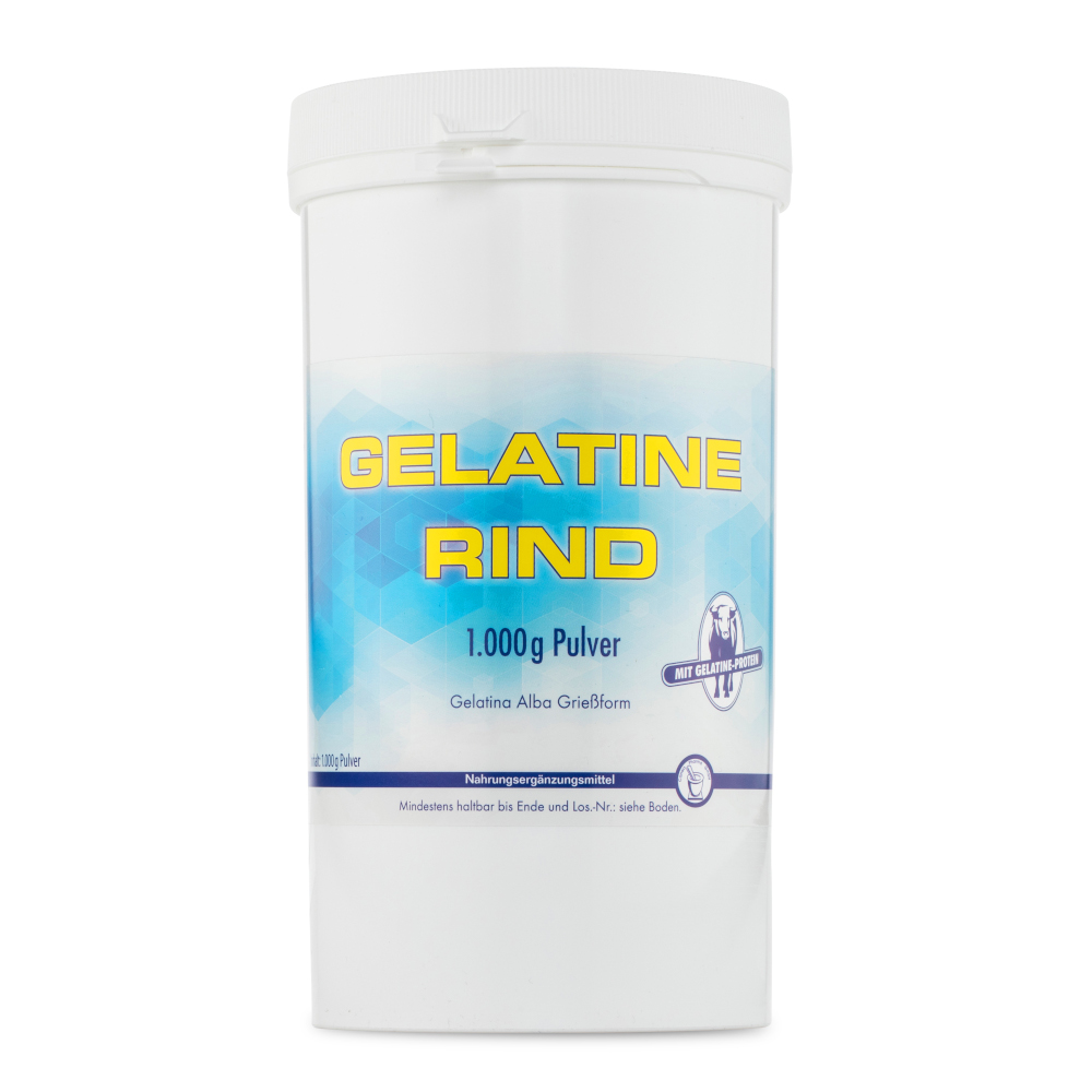 GELATINE Rind Pulver Beutel 1000 g Pulver