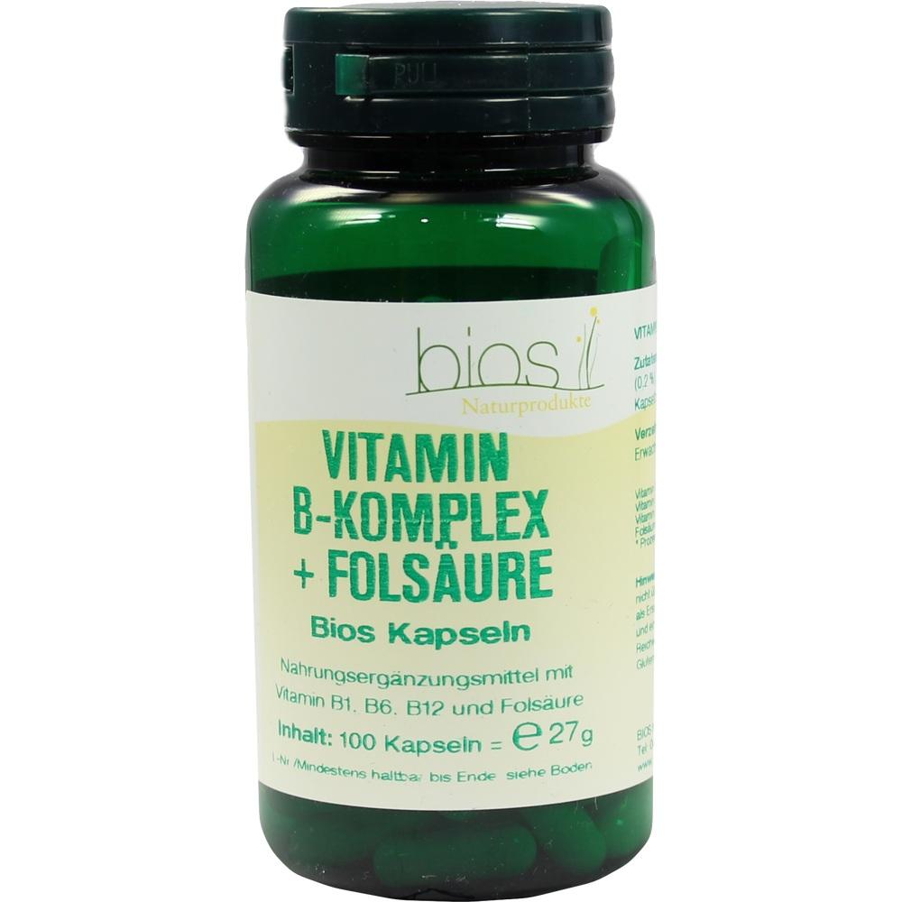 VITAMIN B Komplex+Folsäure Bios Kapseln 100 St Kapseln