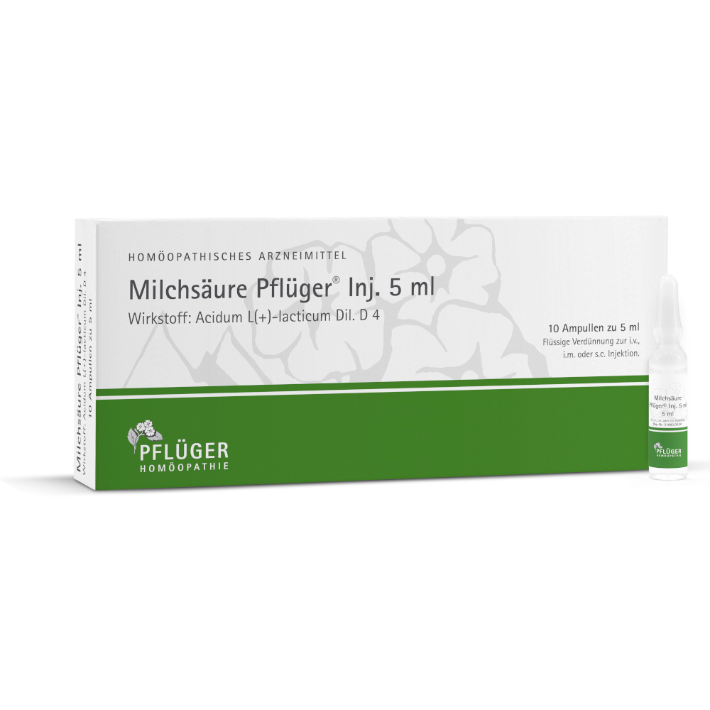 Milchsäure Pflüger Inj. 10 St Injektionslösung