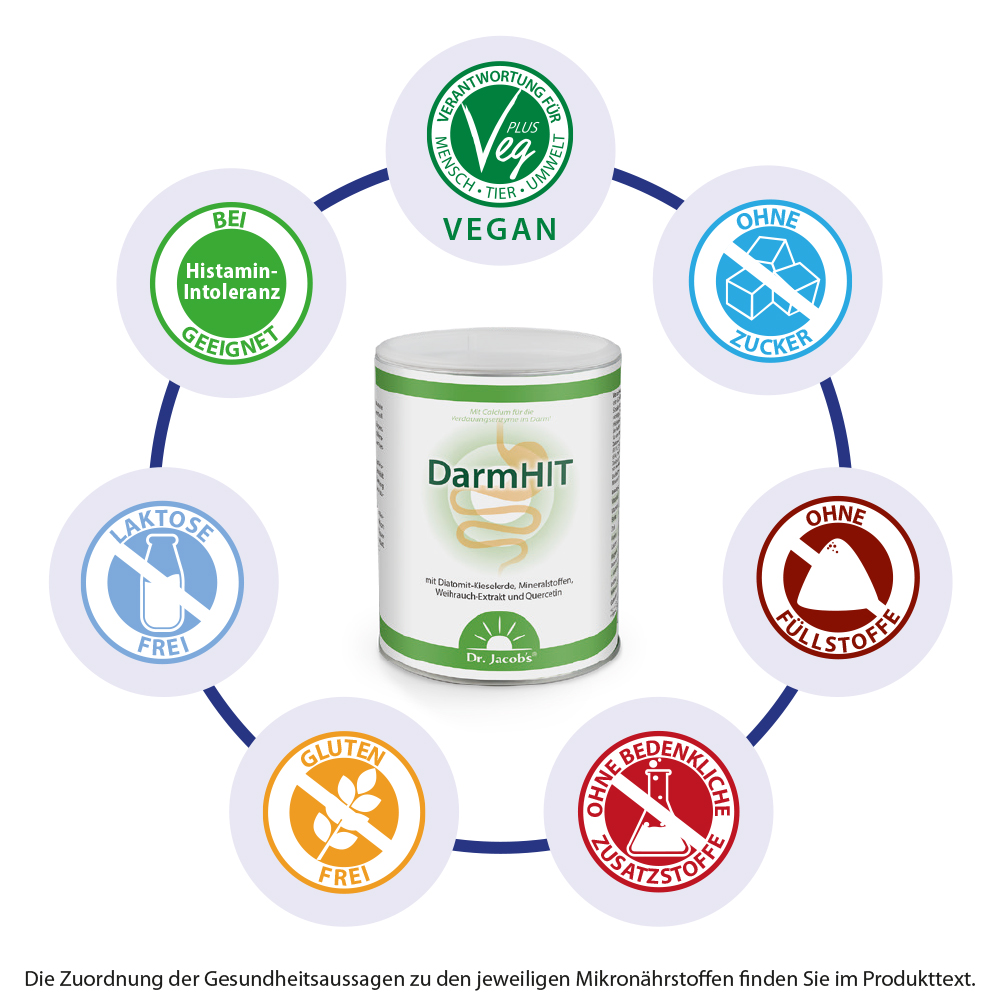 Dr. Jacob's DarmHIT Kieselerde Weihrauch Quercetin Kurkuma