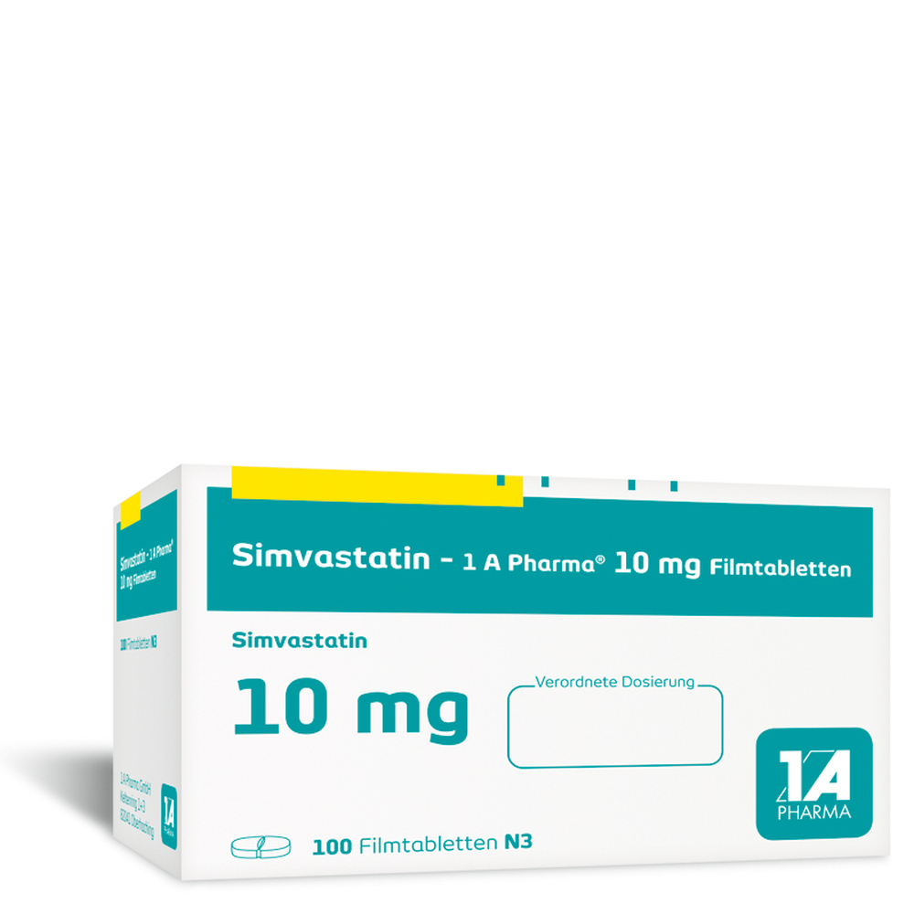 Simvastatin-1 A Pharma 10mg 100 St Filmtabletten