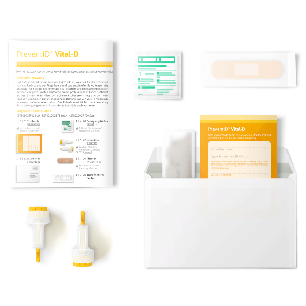 PreventID Vital-D Vitamin D Trockenbluttest 1 St Test