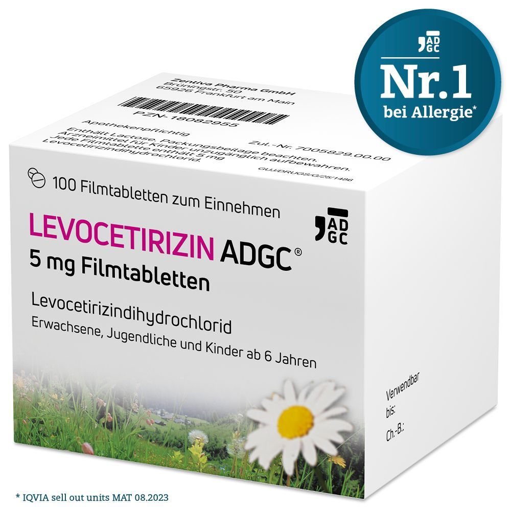 LEVOCETIRIZIN ADGC Doppelpack 2X100 St Filmtabletten