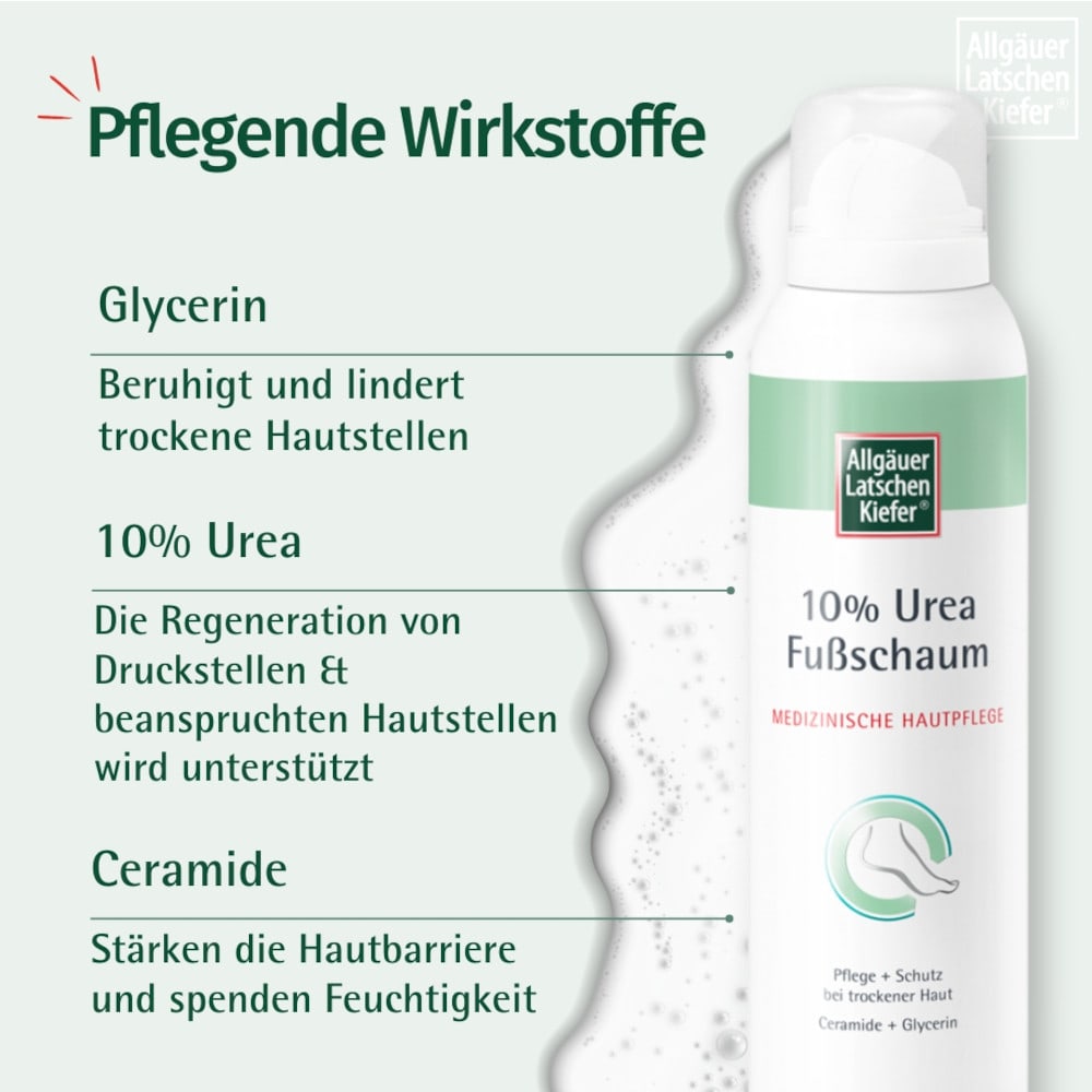 Allgäuer Latschenkiefer 10% Urea Fußschaum 150 ml Schaum