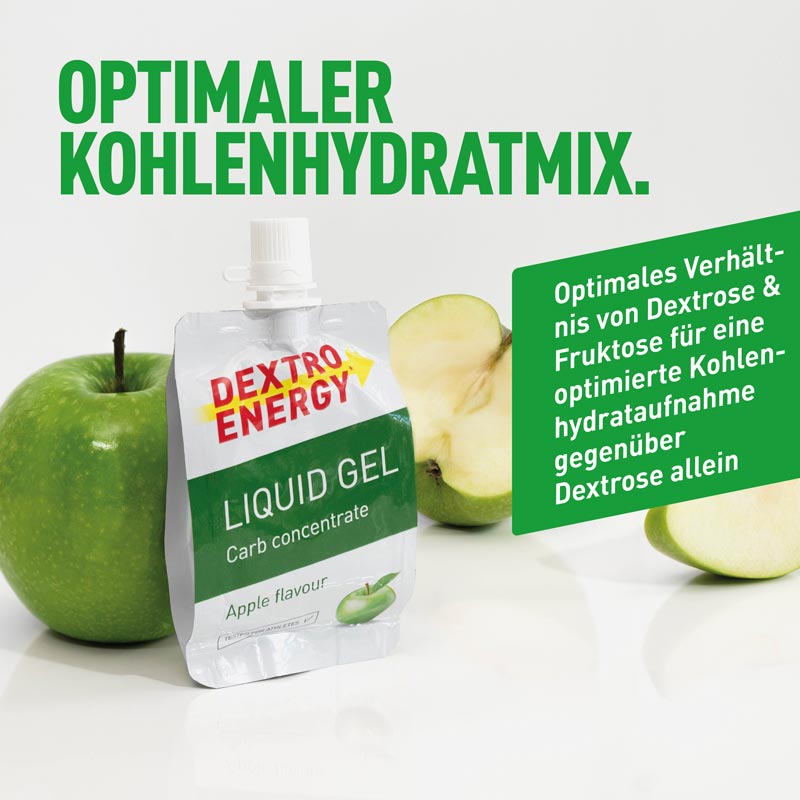 DEXTRO ENERGY LIQUID GEL Apple flavour 60 ml Gel
