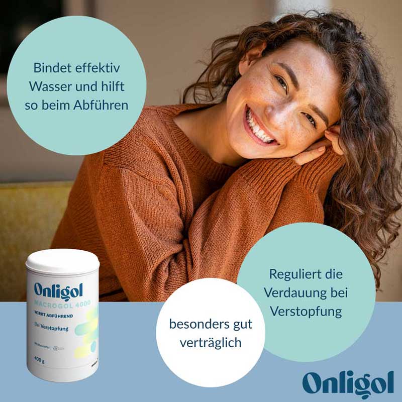 Onligol MACROGOL 4000 bei Verstopfung, Obstipation 400 g Pulver