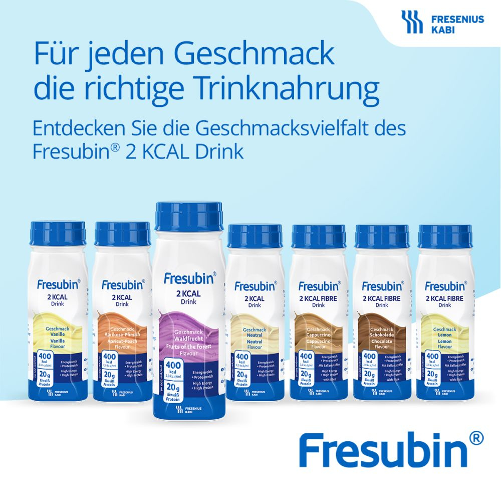 Fresubin 2 kcal Fibre Trinknahrung Lemon 4X200 ml Lösung