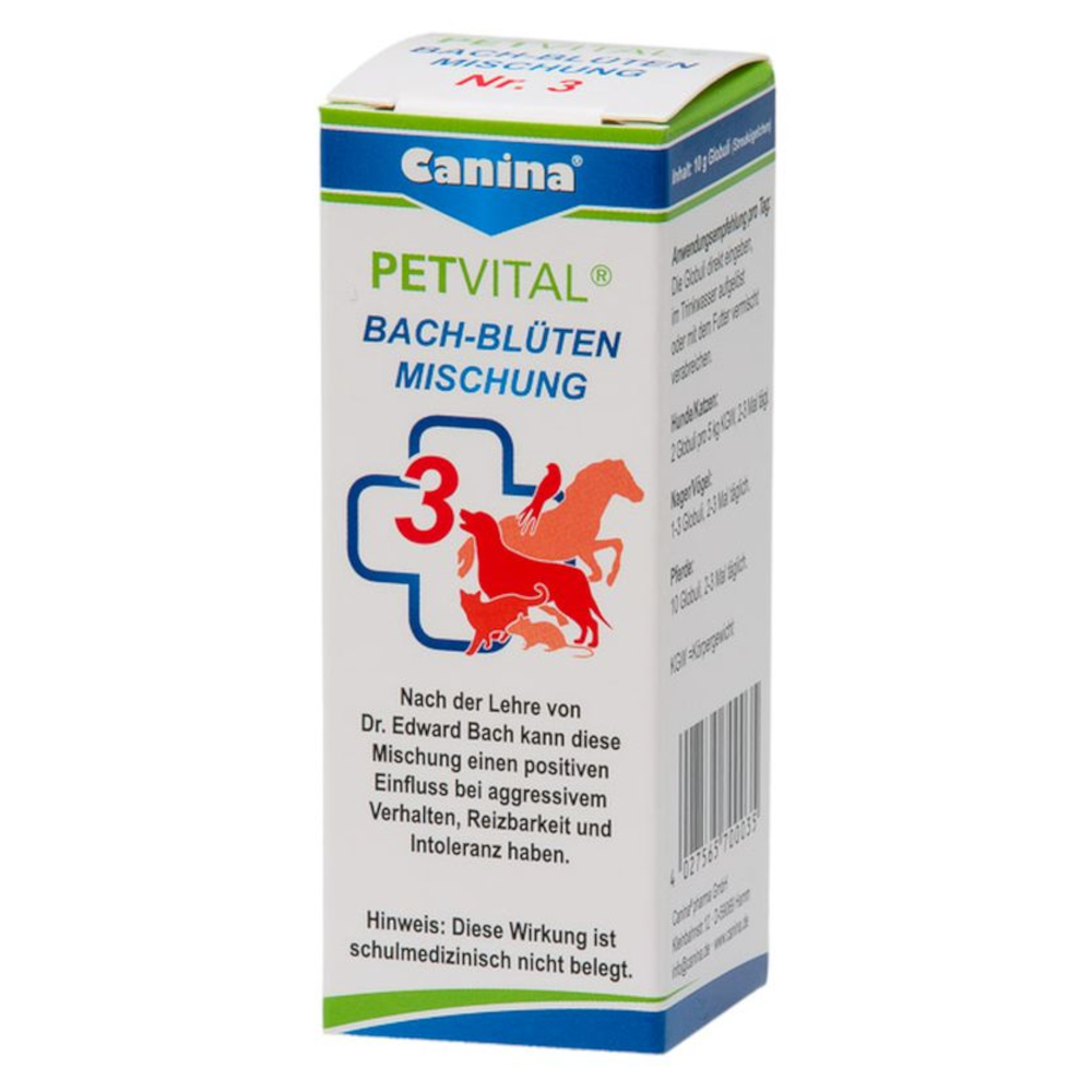 Canina PETVITAL BACH-BLÜTEN MISCHUNG Nr. 3 Globuli vet. 10 g Globuli