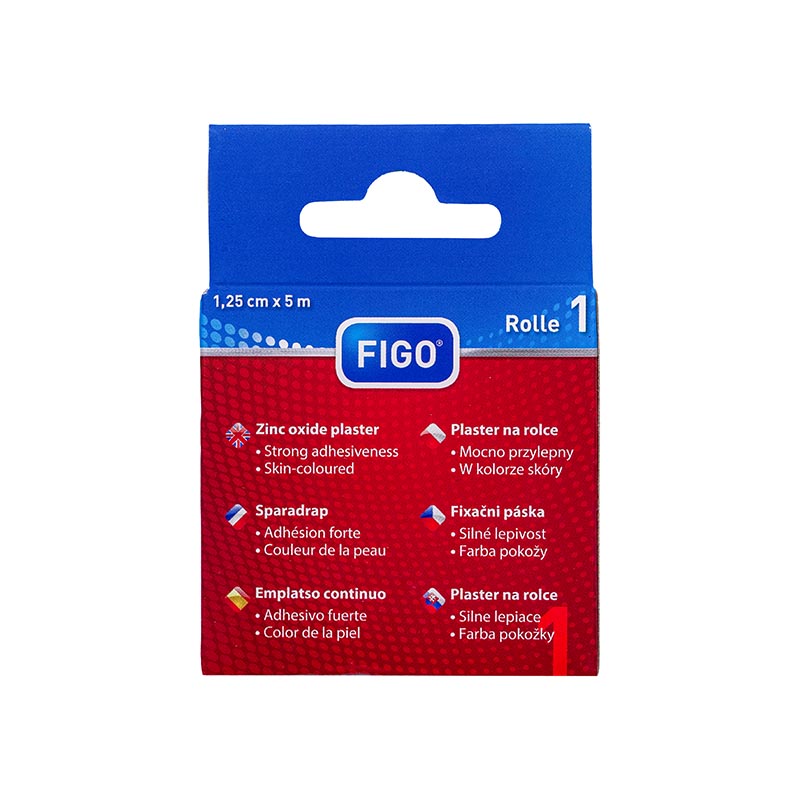 FIGO Rollen-Pflaster 1,25 cm x 5 m 1 St Pflaster