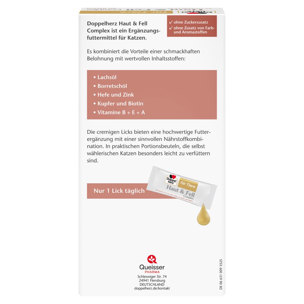 Doppelherz Haut & Fell Complex für Katzen 25 St Paste