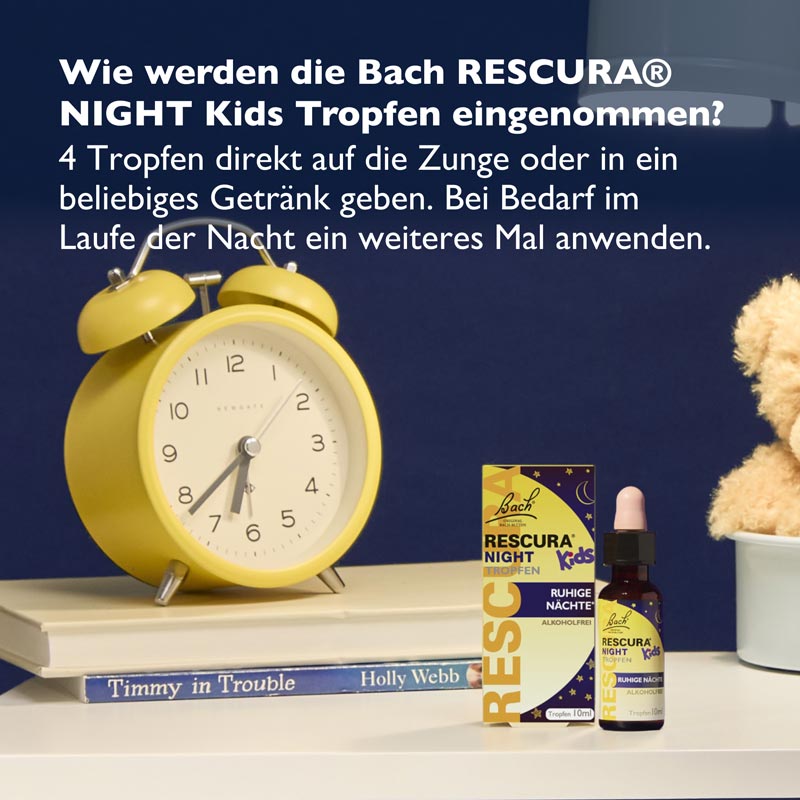 Bach RESCURA NIGHT TROPFEN Kids ALKOHOLFREI 10 ml Tropfen