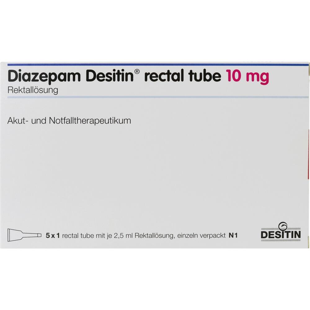 Diazepam Desitin rectal Tube 10mg 5 St Klistiere