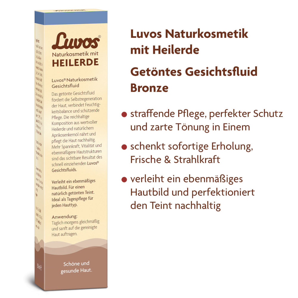 Luvos HEILERDE Getöntes Gesichtsfluid Bronze 50 ml Emulsion