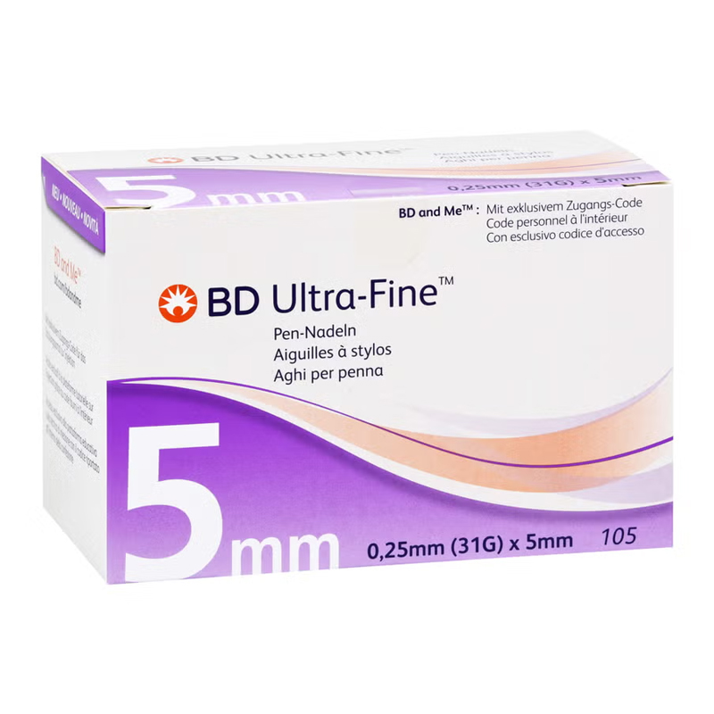 Ultra-fine Pen-nadeln 5 mm 31 G 0,25 mm  105 St Kanüle