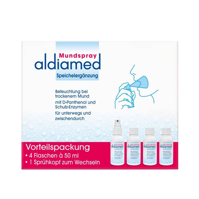 aldiamed Mundspray Speichelergänzung 4X50 ml Spray