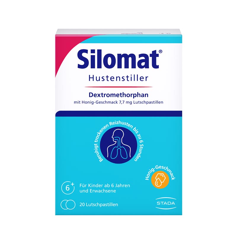 Silomat Hustenstiller Dextromethorphan Honig 20 St Lutschpastillen