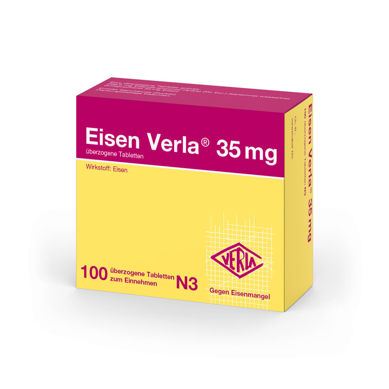 Eisen Verla 35mg 100 St Überzogene Tabletten