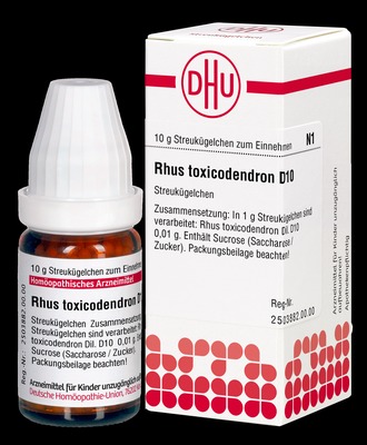 RHUS TOXICODENDRON D 10 Globuli 10 g Globuli