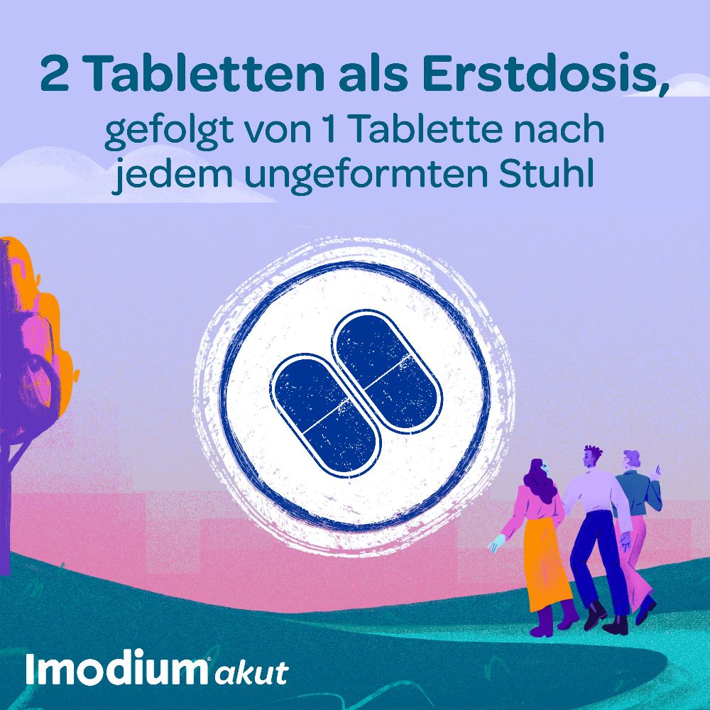 Imodium akut Duo - bei akutem Durchfall mit Blähungen