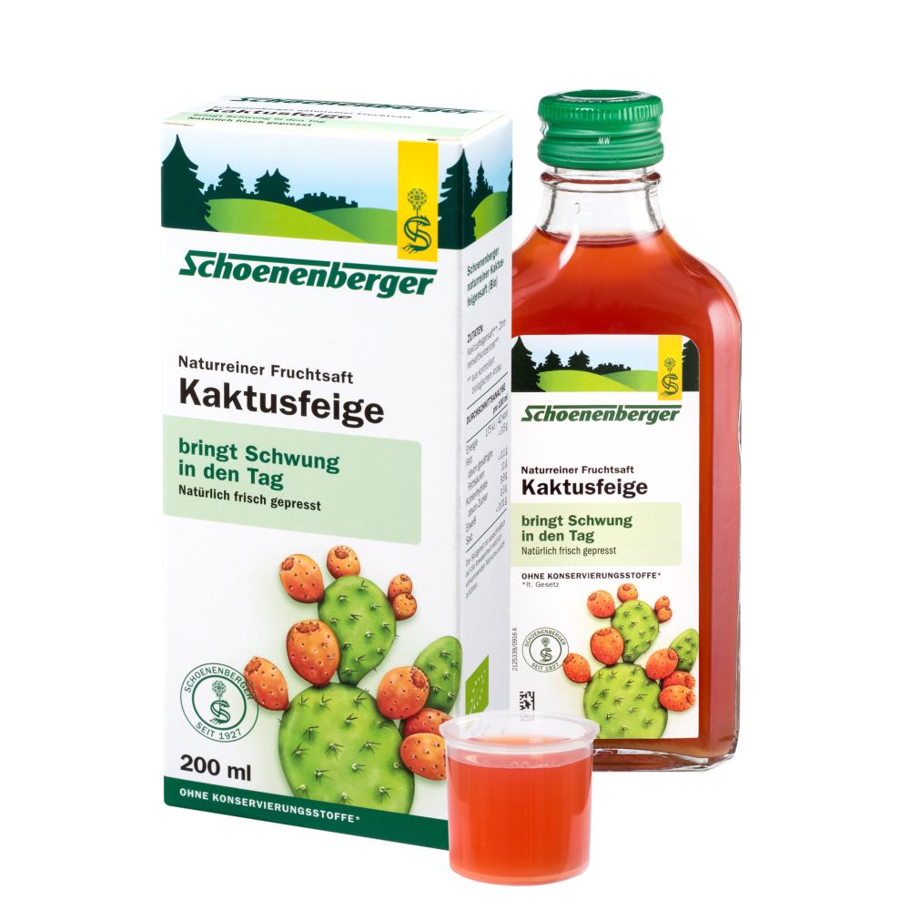 Schoenenberger Naturreiner Fruchtsaft Kaktusfeige 200 ml Saft