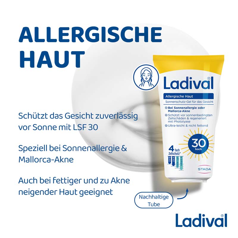 Ladival Allergische Haut Sonnenschutz-Gel Gesicht LSF 30 50 ml Gel