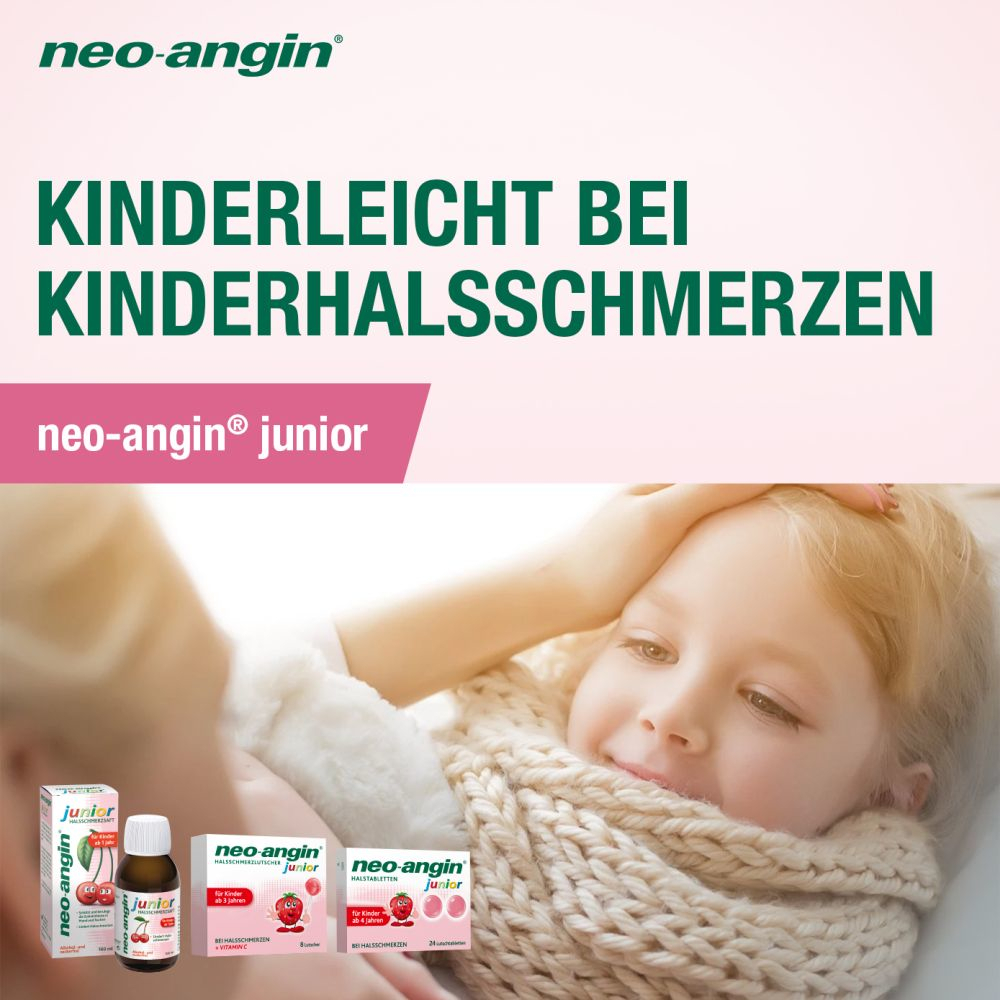 neo angin Junior Halsschmerzsaft Doppelpack 2X100 ml Saft