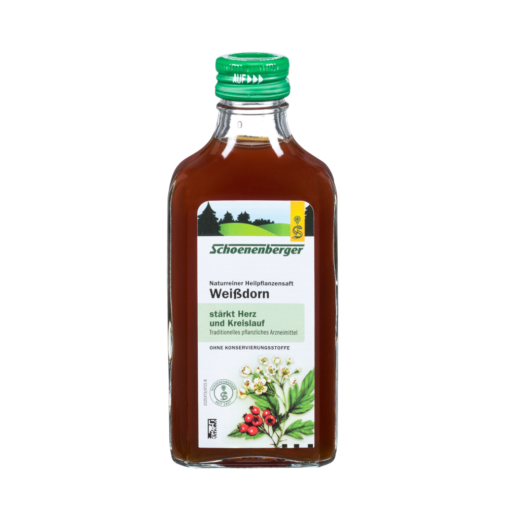 Schoenenberger Weißdorn Naturreiner Heilpflanzensaft  3X200 ml Flüssigkeit