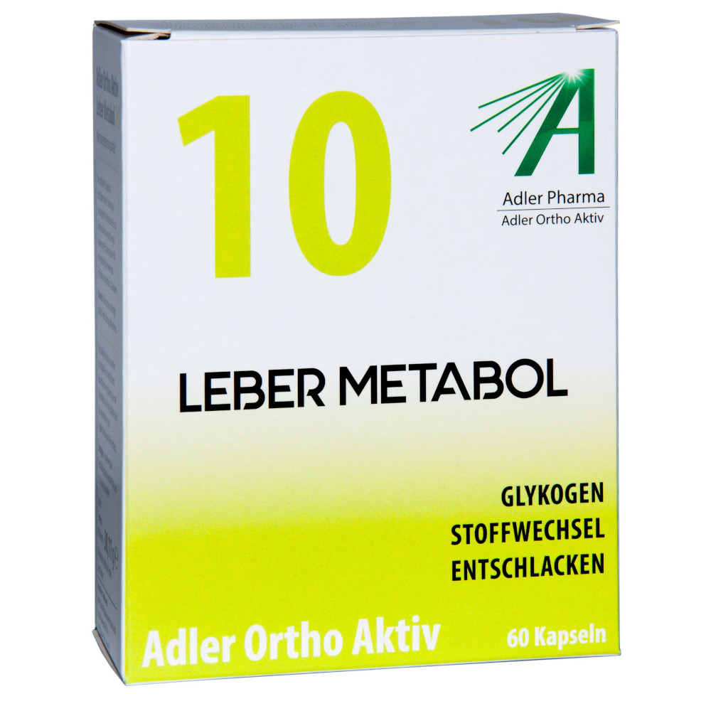 Adler Ortho Aktiv Nr. 10 – Leber Metabol 60 St Kapseln