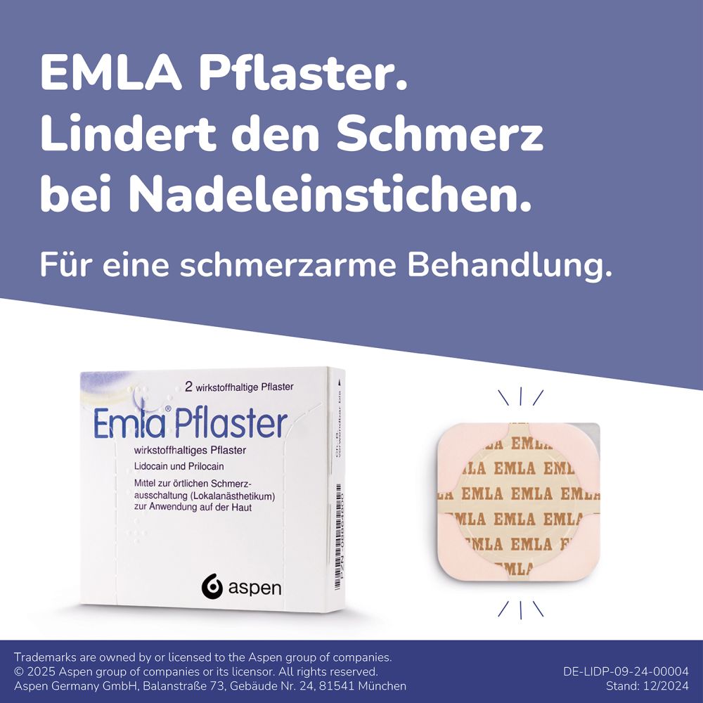 EMLA Pflaster 20 St Pflaster