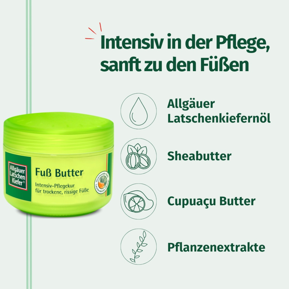 Allgäuer Latschen Kiefer Fuß Butter  200 ml Creme