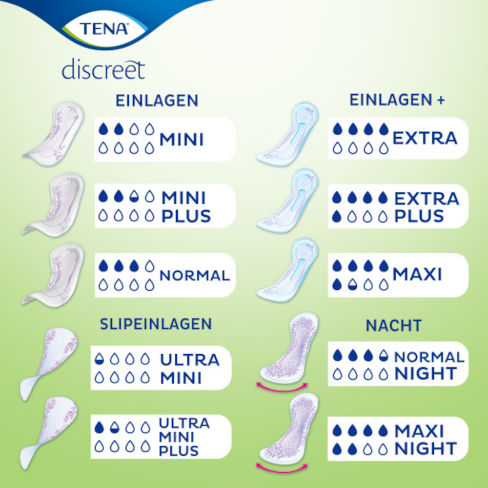 TENA LADY discreet ULTRA MINI Inkontinenz Slipeinlagen 28 St