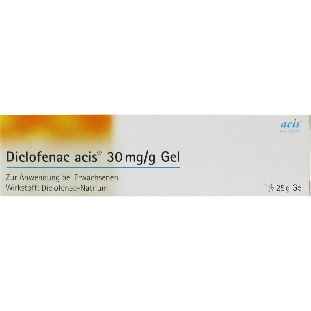 Diclofenac acis 30mg/g Gel 25 g Gel