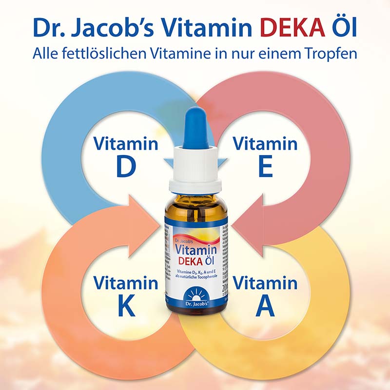 Dr. Jacob's DEKA Öl 800 IE Vitamin D3+K2+A+E