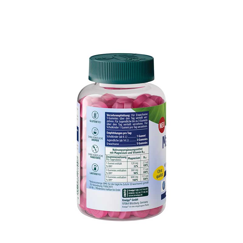 Kneipp Magnesium + B12 Gummi 60 St