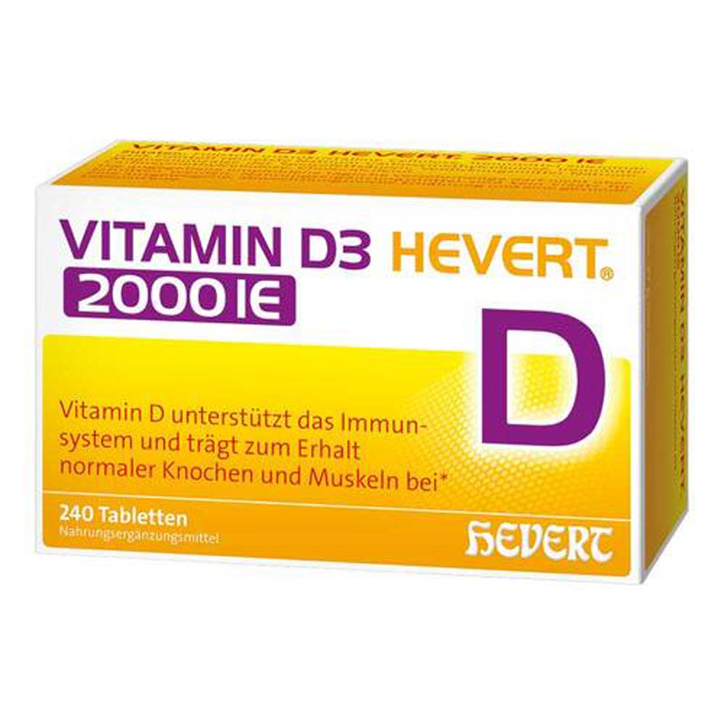 VITAMIN D3 HEVERT 2000 IE 240 St Tabletten