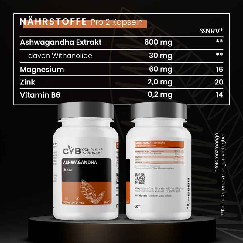 CYB ASHWAGANDHA Extract 120 St Kapseln