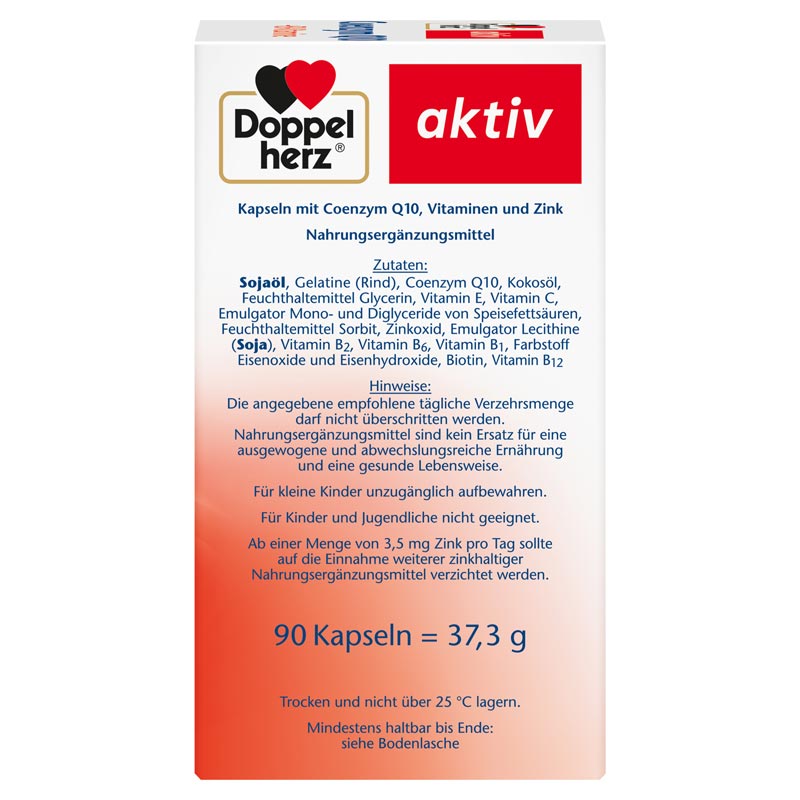 Doppelherz aktiv Coenzym Q10 + B-Vitamine 90 St Kapseln