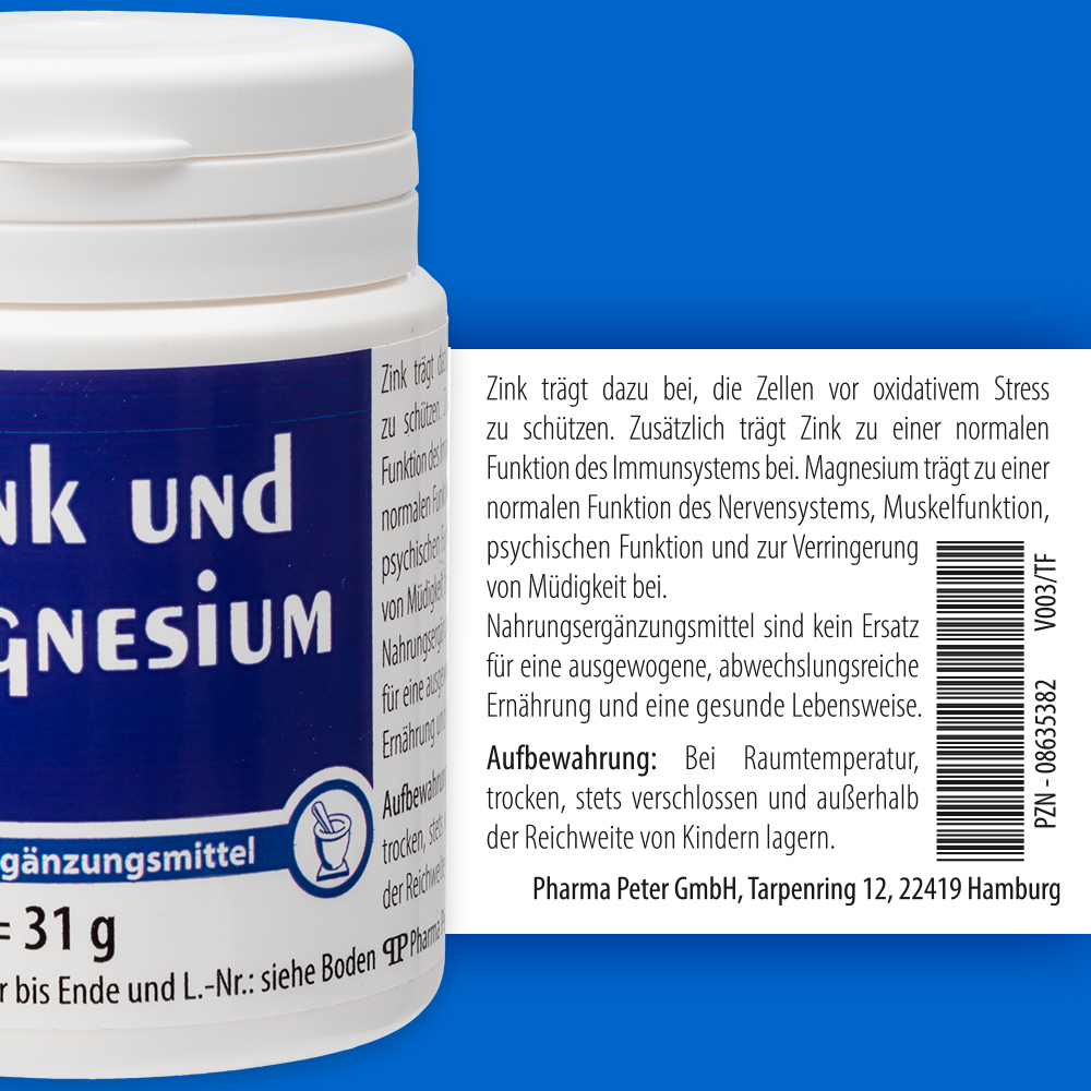 Zink und Magnesium 60 St Kapseln