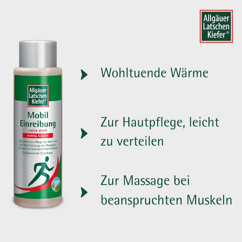 Allgäuer Latschen Kiefer Mobil Einreibungen wohling & warm 250 ml Einreibung