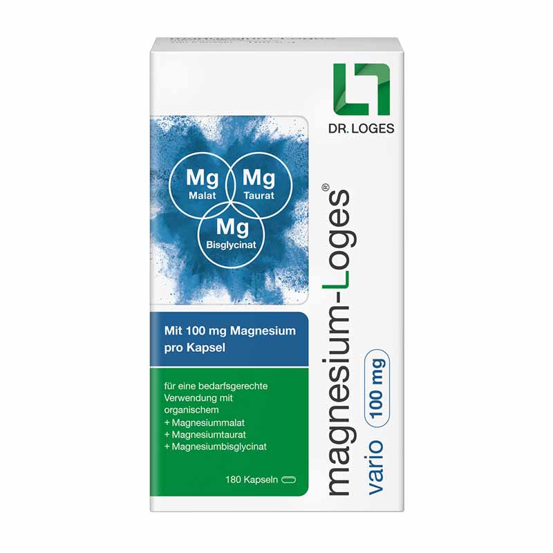 magnesium-Loges vario 100mg 180 St Kapseln