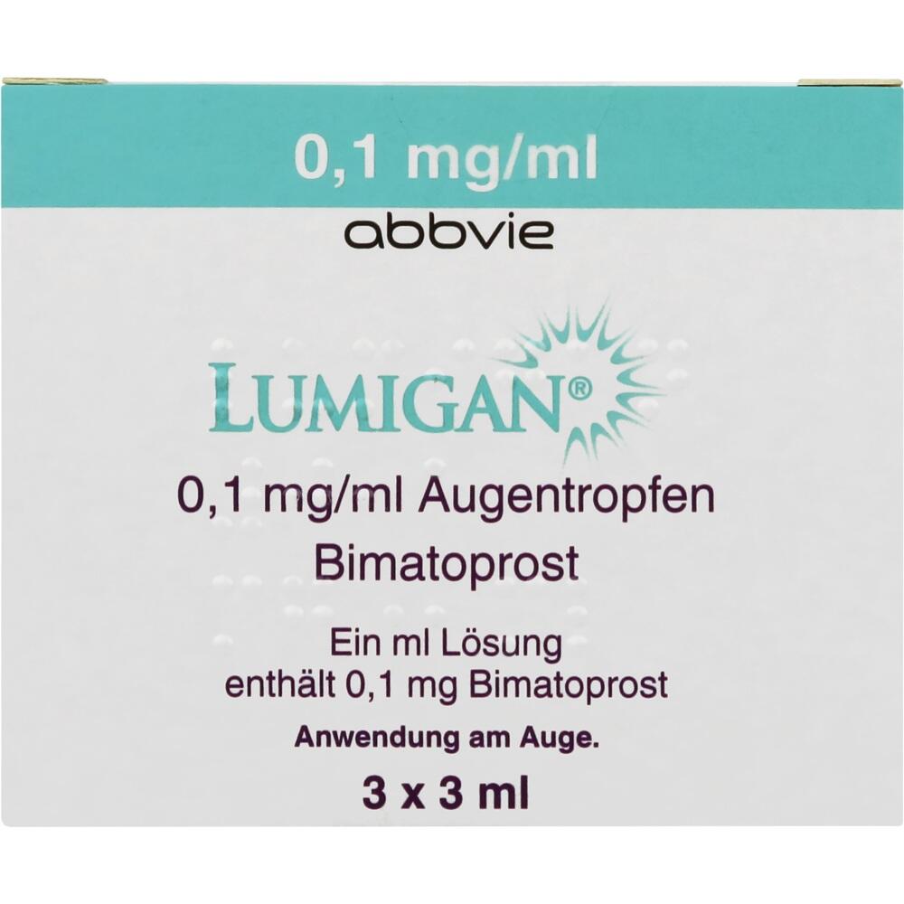 LUMIGAN 0,1mg/ml 3X3 ml Augentropfen