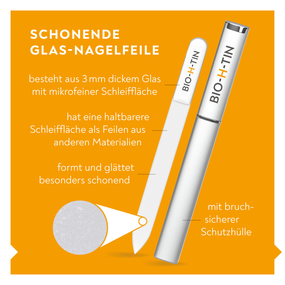BIO-H-TIN Schonende Glas-Nagelfeile 1 St