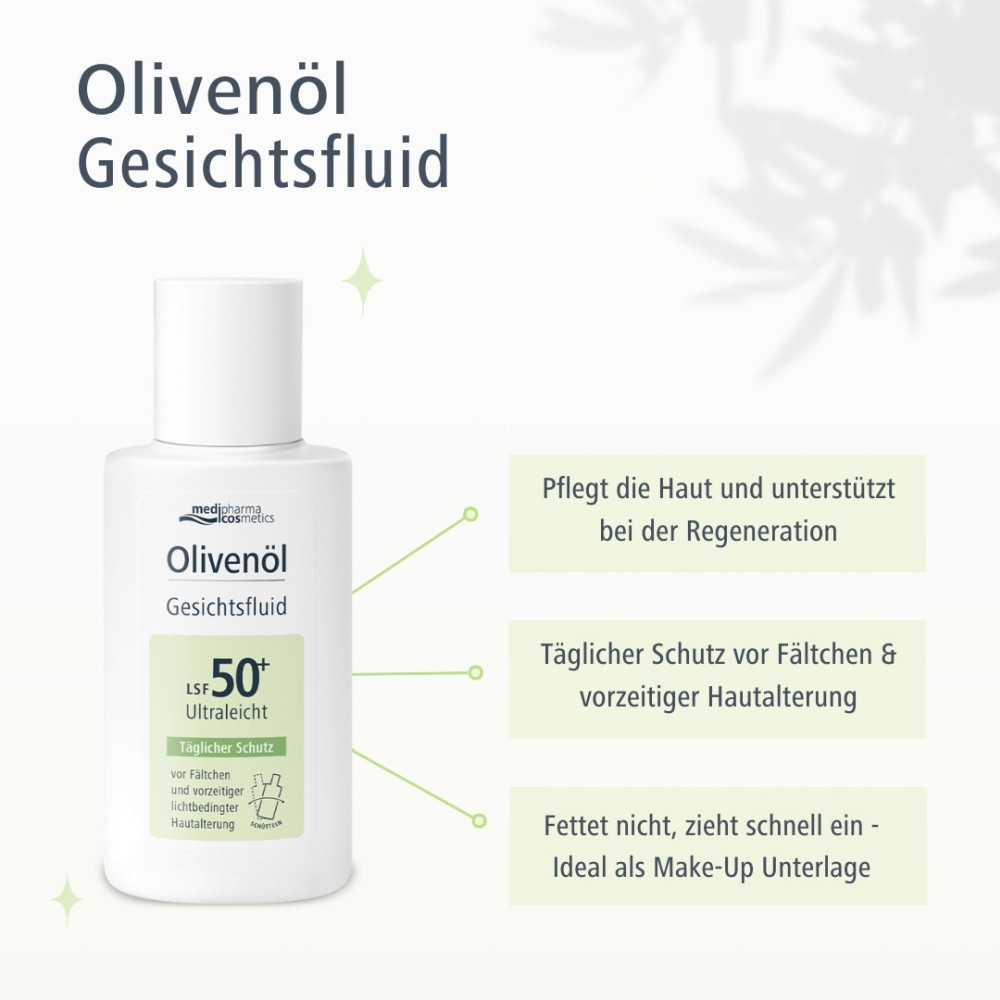 Olivenöl Gesichtsfluid LSF 50+ Ultraleicht 50 ml Creme