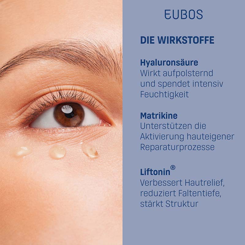 EUBOS SENSITIVE Hyaluron Augen Kontur CremeSerum 15 ml Creme