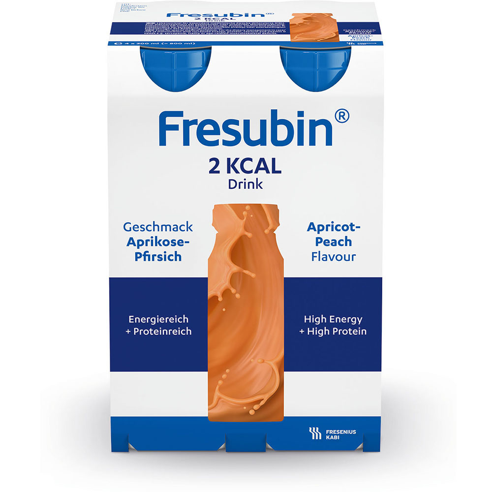 Fresubin 2 kcal  Aprikose-Pfirsich hochkalorische Trinknahrung 24X200 ml Lösung